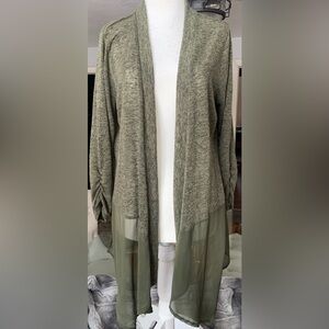 August Silk Cardigan sz L